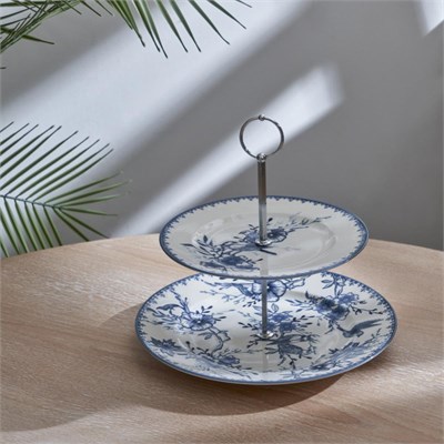 Bella Maison Bleu Blanc 2 Katlı Kurabiyelik Mavi Mavi