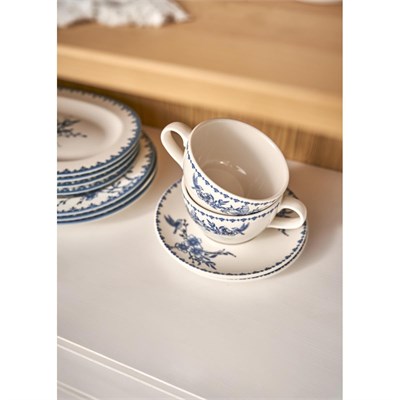 Bella Maison Bleu Blanc 2li Çay Fincan Seti Mavi (270 Cc) Mavi