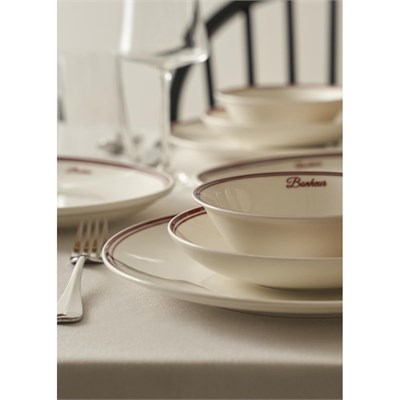 Bella Maison Bonheur Porselen 48 Parça 12 Kişilik Yemek Takımı Bordo