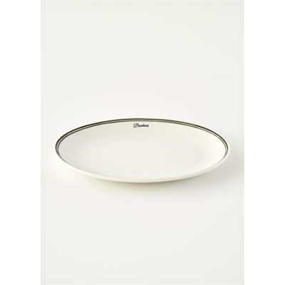 Bella Maison Bonheur Porselen Sunum Tabağı Yeşil (33 Cm) Yeşil