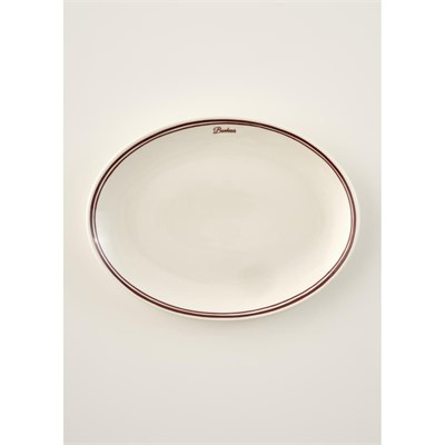 Bella Maison Bonheur Porselen Sunum Tabağı Bordo (36 Cm) Bordo