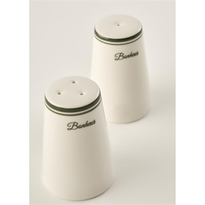Bella Maison Bonheur Porselen Tuzluk-biberlik Seti Yeşil (8 Cm) Yeşil