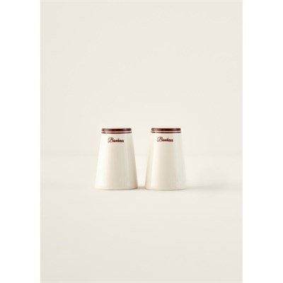 Bella Maison Bonheur Porselen Tuzluk-biberlik Seti Bordo (8 Cm) Bordo