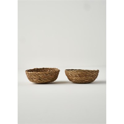 Bella Maison Carmen Hasır Sepet 2li Naturel (15x4 Cm)