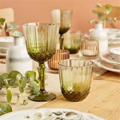Bella Maison Colore Kesme Bardak-kadeh Seti 12li Yeşil