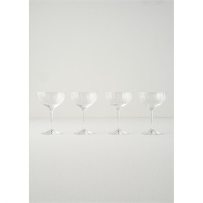 Bella Maison Columba Kristal 4lü Cup Naturel (220 Cc)