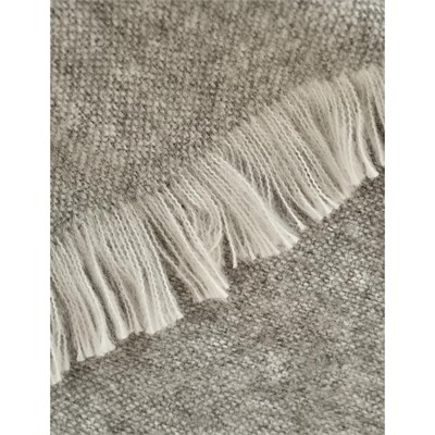 Bella Maison Cozy Akrilik Çift Kişilik Battaniye Gri (200x220 Cm) Gri