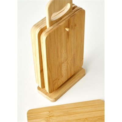 Bella Maison Craft 6lı Kesme Tahtası Seti Naturel (15x7x33 Cm) Naturel
