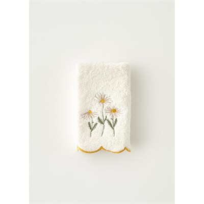 Bella Maison Daisy Scallop Kenar El Havlusu Bej (30x50 Cm) Bej