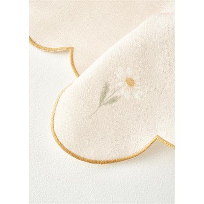 Bella Maison Daisy Scallop Kenar Peçete Bej (40x40 Cm) Bej