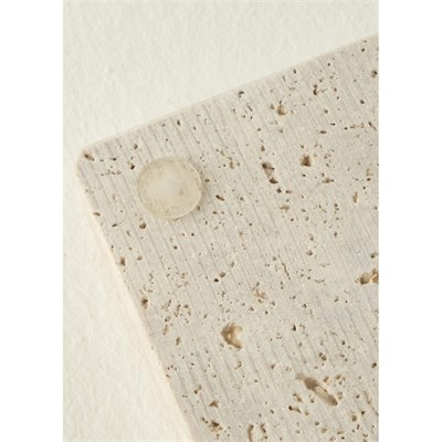 Bella Maison Ephesus 4lü Traverten Bardak Altlığı (10x10 Cm) Naturel