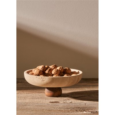 Bella Maison Ephesus Traverten 3lü Sunum Seti Naturel (25 Cm)