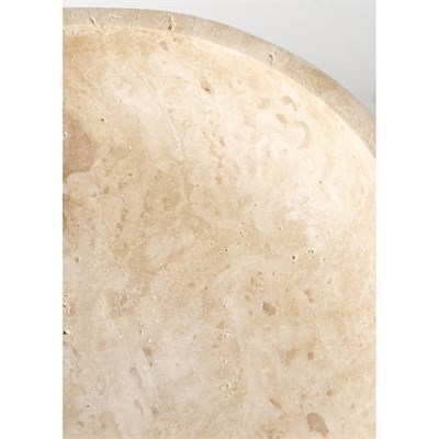 Bella Maison Ephesus Traverten Ayaklı Sunum Kasesi Naturel (25 Cm) Naturel