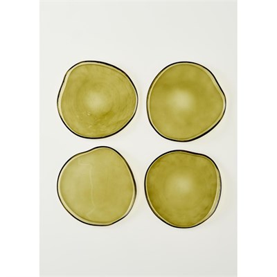 Bella Maison Geo Pasta Tabağı 4lü Yeşil (21 Cm)