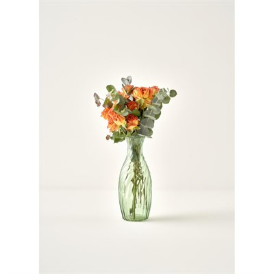 Bella Maison Glow Cam Vazo Yeşil (9x23 Cm) Yeşil