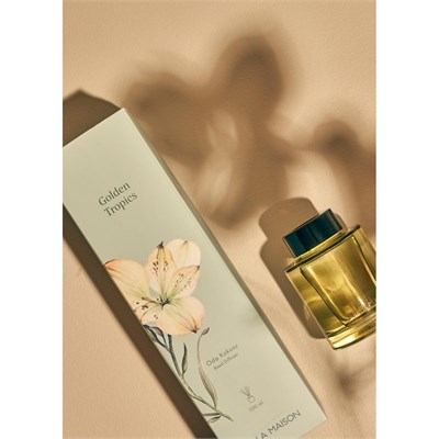 Bella Maison Golden Tropics Çubuklu Oda Kokusu Yeşil (100 Ml) Yeşil