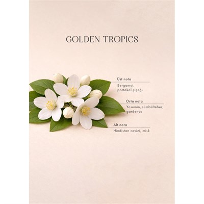 Bella Maison Golden Tropics Çubuklu Oda Kokusu Yeşil (100 Ml) Yeşil