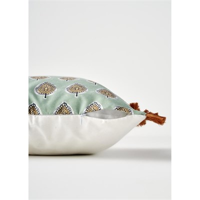 Bella Maison Indian Elegance Püsküllü Kırlent Kılıfı (43x43 Cm) Çok Renkli
