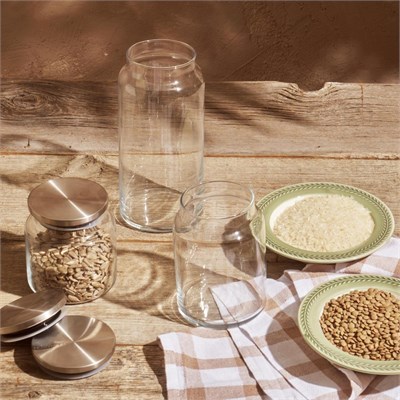 Bella Maison Jely Metal Kapaklı Kavanoz (1400 Cc) Naturel