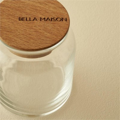 Bella Maison Joye Ahşap Kapaklı 3lü Kavanoz Seti (290 Cc)