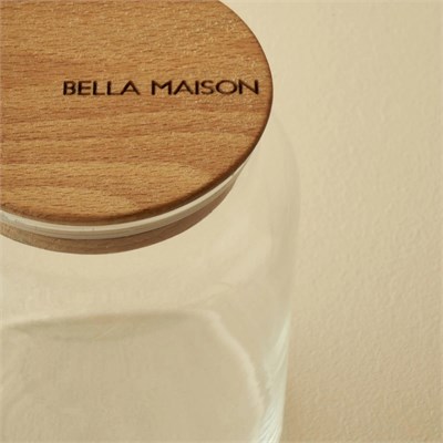 Bella Maison Joye Ahşap Kapaklı 3lü Kavanoz Seti (890 Cc)