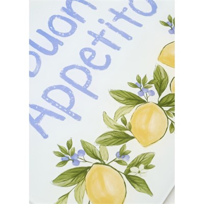 Bella Maison Lemoncello Cam Kesme Tahtası (35x25 Cm) Çok Renkli
