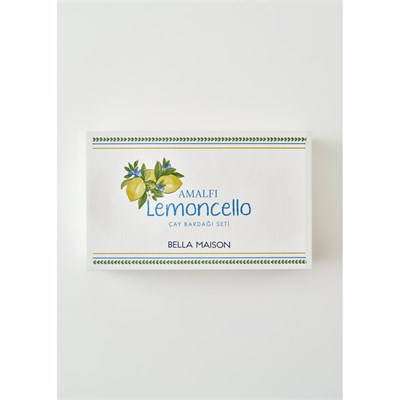 Bella Maison Lemoncello Porselen 6lı Çay Bardağı Seti (170 Cc) Çok Renkli