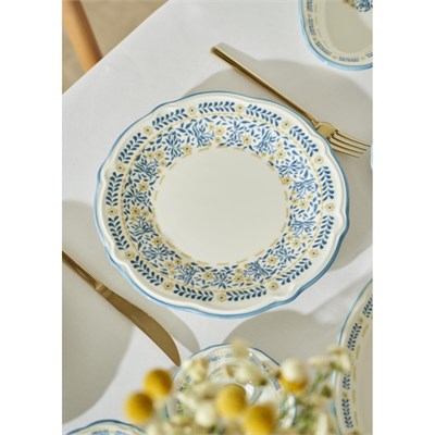 Bella Maison Liana Stoneware 52 Parça 12 Kişilik Kahvaltı Takımı Mavi