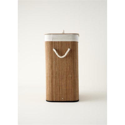 Bella Maison Lovel Bambu Çamaşır Sepeti Naturel (40x30x61 Cm) Naturel