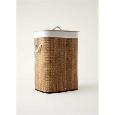 Bella Maison Lovel Bambu Çamaşır Sepeti Naturel (40x30x61 Cm) Naturel
