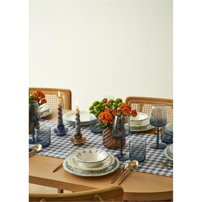 Bella Maison Mabel Stoneware 48 Parça 12 Kişilik Yemek Takımı Mavi