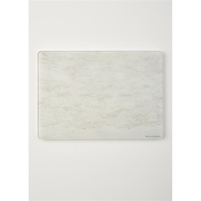 Bella Maison Marbella Cam Kesme Tahtası Ekru (35x25 Cm) Ekru