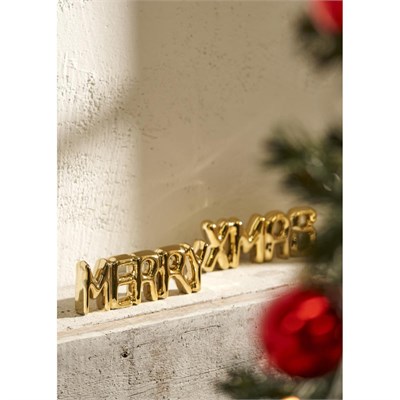 Bella Maison Merry Dekoratif Obje Gold (18x2x6 Cm) Gold