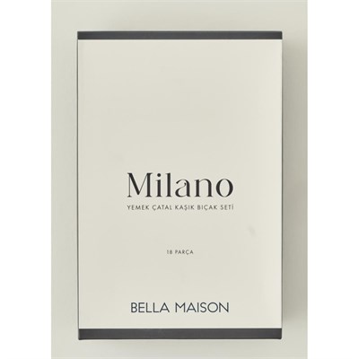 Bella Maison Milano 12 Kişilik 84 Parça Çatal Kaşık Bıçak Seti Silver
