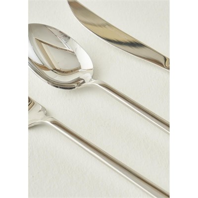Bella Maison Milano 18 Parça Tatlı Çatal Kaşık Bıçak Seti Silver Silver
