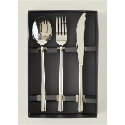 Bella Maison Milano 18 Parça Yemek Çatal Kaşık Bıçak Seti Silver Silver