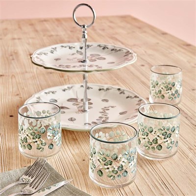 Bella Maison Ocaliptus Meşrubat Bardağı 4lü Yeşil (280 Ml)