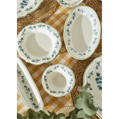 Bella Maison Ocaliptus Stoneware 26 Parça 6 Kişilik Kahvaltı Takımı Yeşil Yeşil