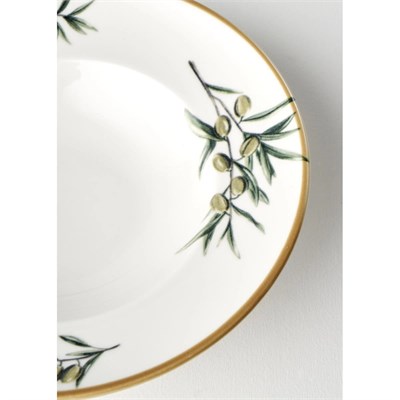 Bella Maison Olive Porselen Makarna Tabağı Yeşil (27 Cm) Yeşil