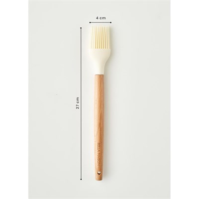 Bella Maison Olivia Silikon Fırça Krem (27x4x2 Cm) Krem