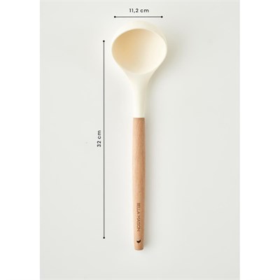 Bella Maison Olivia Silikon Kepçe Krem (32x8x6 Cm) Krem