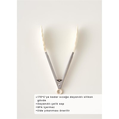 Bella Maison Olivia Silikon Maşa Krem (27x5x3,5 Cm) Krem