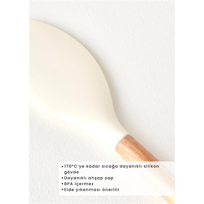 Bella Maison Olivia Silikon Spatula Krem (32x6x2 Cm) Krem