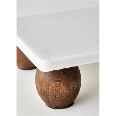 Bella Maison Olmo Mermer Dikdörtgen Sunum Standı Naturel (15x30 Cm) Naturel
