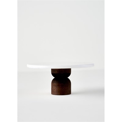 Bella Maison Olmo Mermer Kek Standı Naturel (25x25 Cm) Naturel