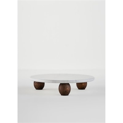 Bella Maison Olmo Mermer Sunum Standı Naturel (25 Cm) Naturel
