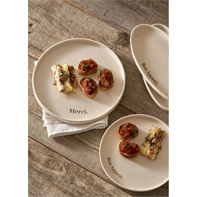 Bella Maison Parisien Porselen Pasta Tabağı Krem (21 Cm) Krem