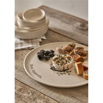 Bella Maison Parisien Porselen Pasta Tabağı 4lü Krem (21 Cm)