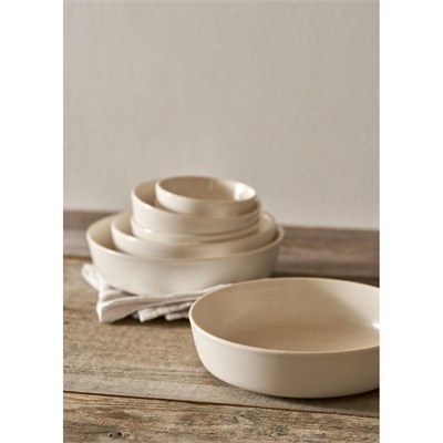 Bella Maison Parisien Porselen Sunum Kasesi Krem (10 Cm) Krem