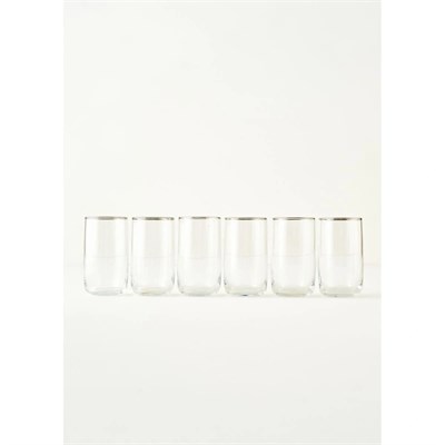 Bella Maison Premium Meşrubat Bardağı 6lı Silver (365 Cc)